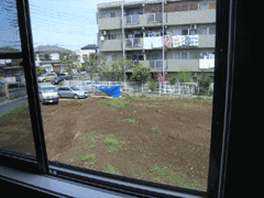 隣は空き地です