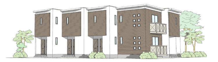 埼玉県新座市のペット可共生賃貸マンション アミーチェ外観イメージ