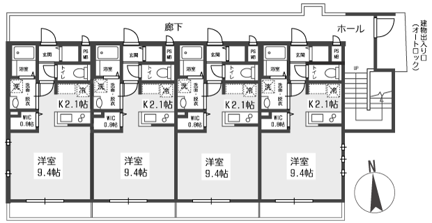 東京都葛飾区 京成線 堀切菖蒲園駅のペット可共生賃貸マンション フォレストコート １Ｆ間取り・賃料