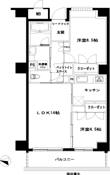 506号室 間取り