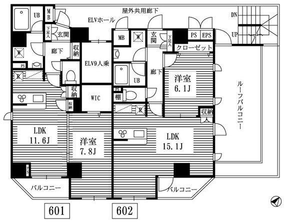 新築ペット共生型賃貸マンション　デラフェリチッタ  東京メトロ半蔵門線・都営浅草線「押上」徒歩11分 6F　間取図