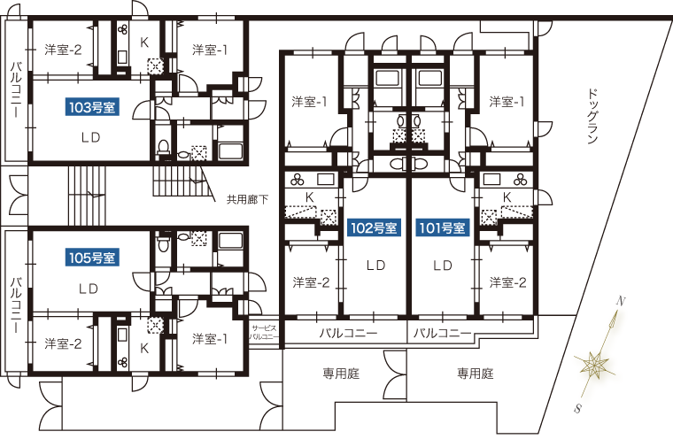 間取り図1階