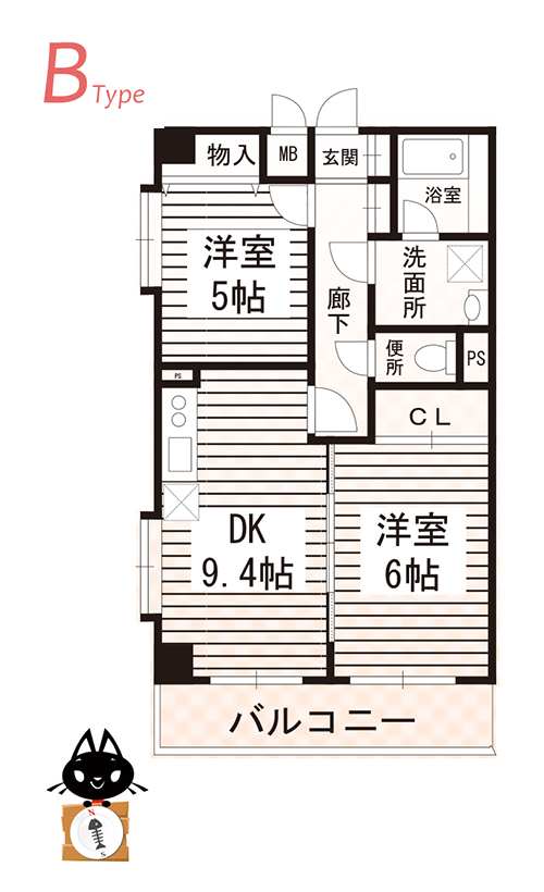 間取り：Bタイプ