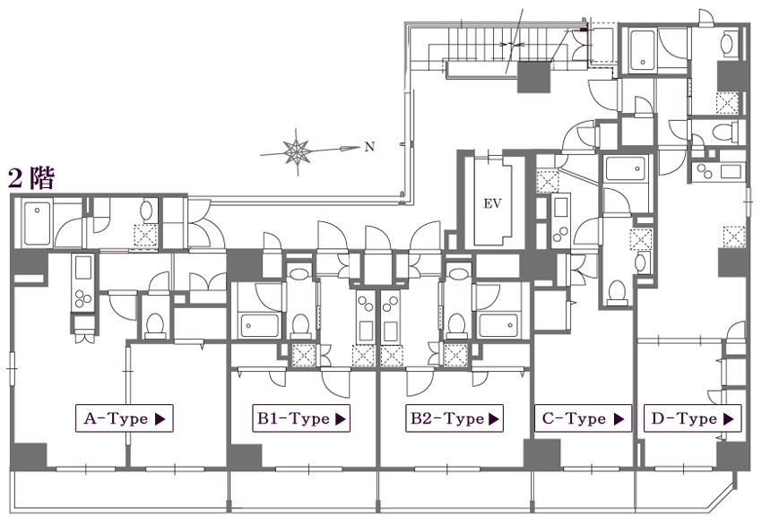 2階間取り図/ペット共生型賃貸マンション「マストライフ鳥越」