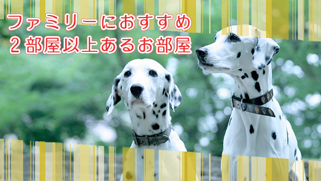 ファミリーにおすすめ!2部屋以上あるお部屋特集