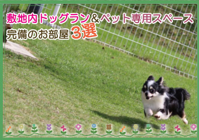 敷地内ドッグラン&ペットスペースおすすめ3選