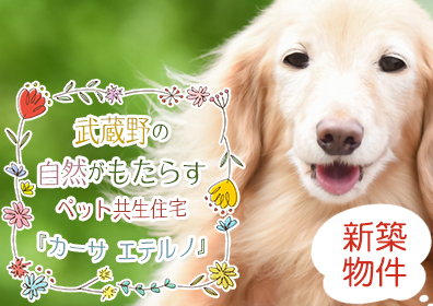 新築ペット共生型賃貸「カーサエテルノ」